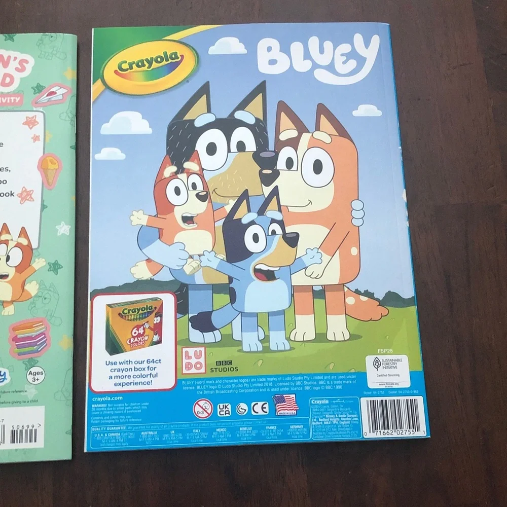 🎃 Bluey & Muffin Coloring & Activities Books Set